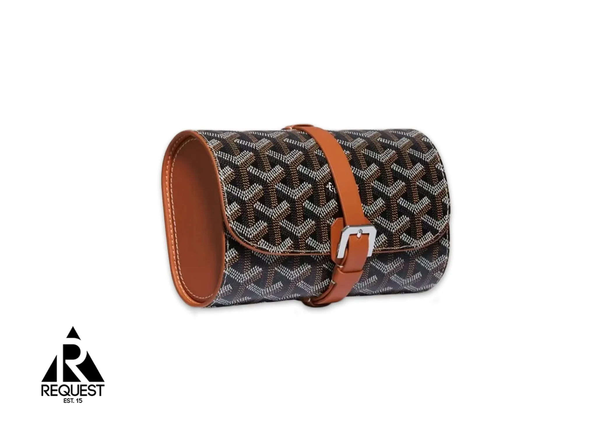 Goyard Double Travel Watch Case Black/Brown