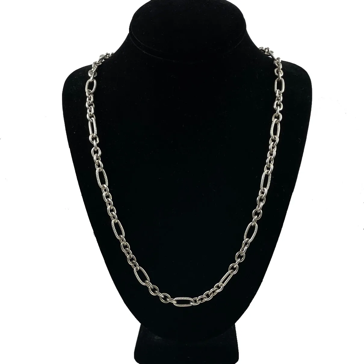 Heavy Sterling Silver Link Chain 32 inches