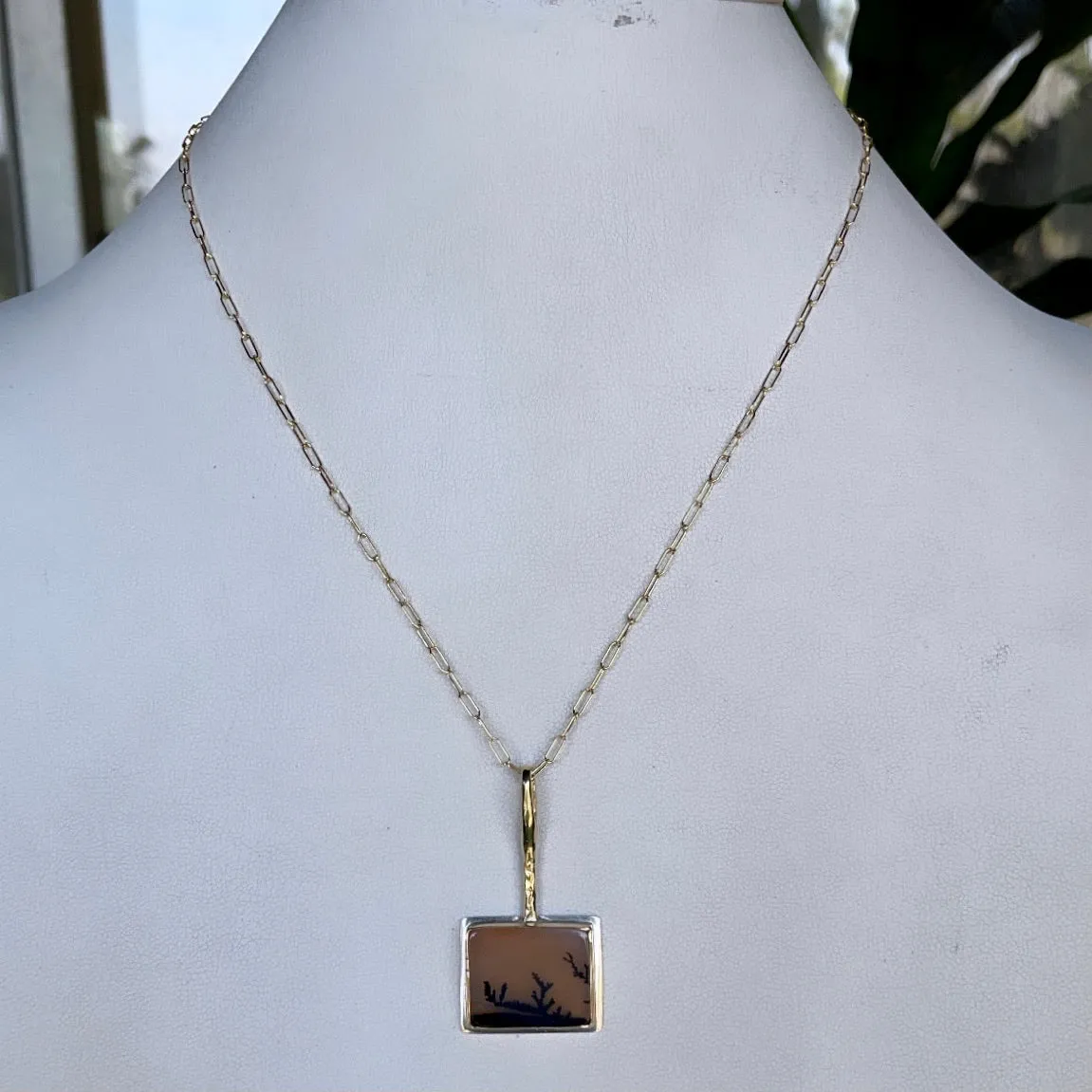 Hilltop silhouette necklace