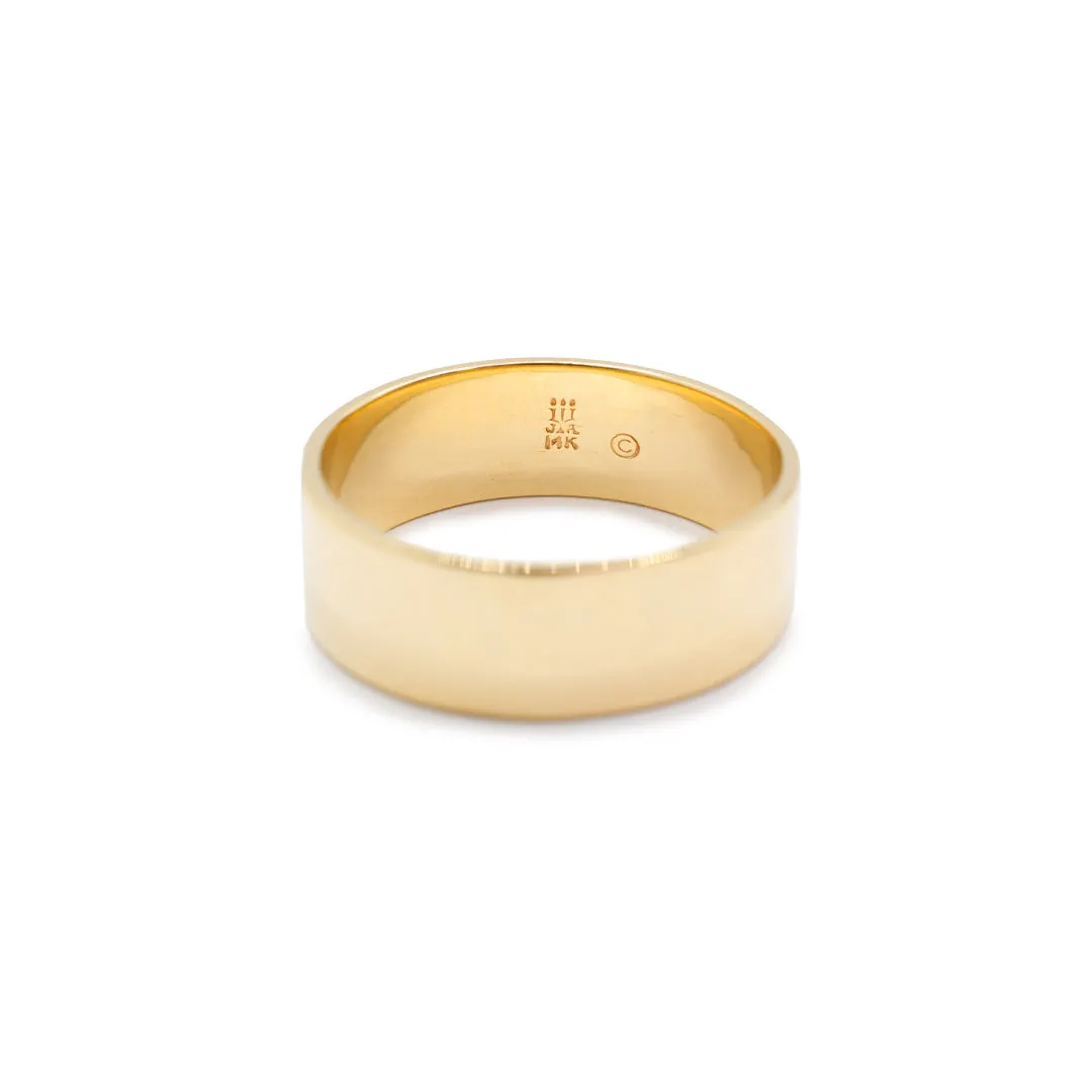 James Avery Men's 14K Yellow Gold Cross Ring Gold Band