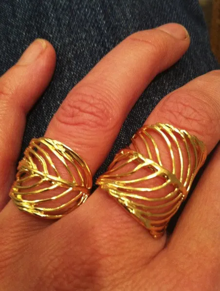 JHC Wide Feather Ring