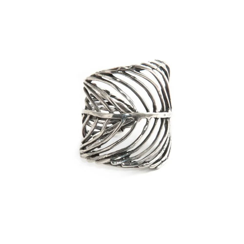 JHC Wide Feather Ring