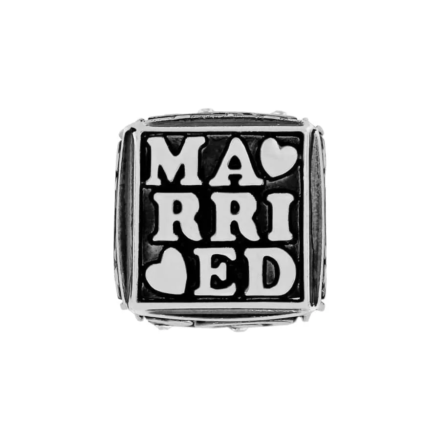 Just Married Cube Bead