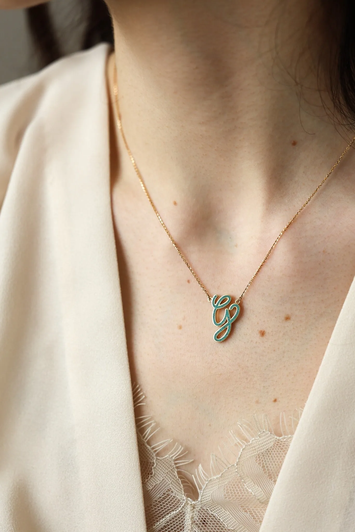 Kelila Turquoise Inlay Necklace