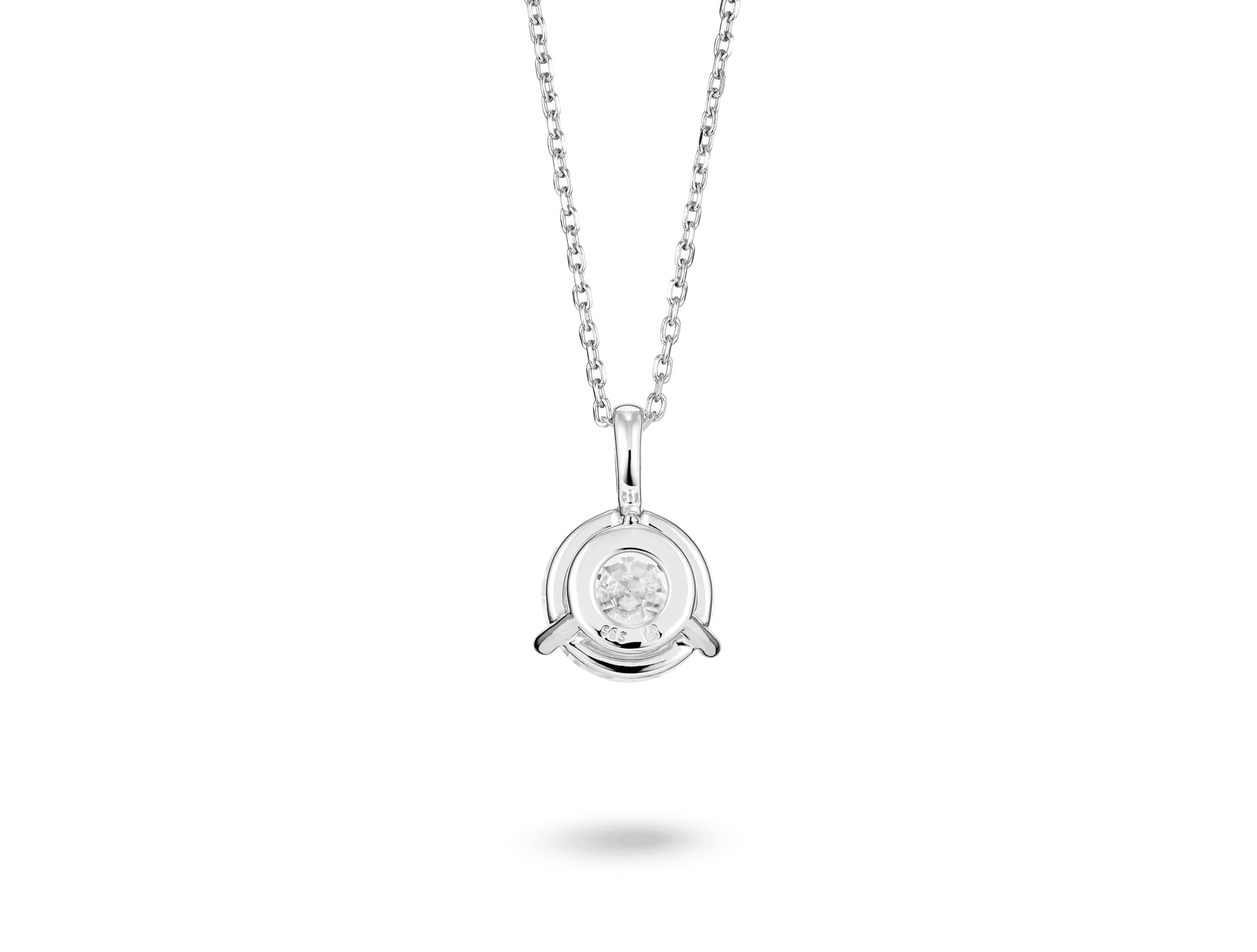 Lab-Grown Diamond 2ct. Round Brilliant Solitaire Bale Pendant | White