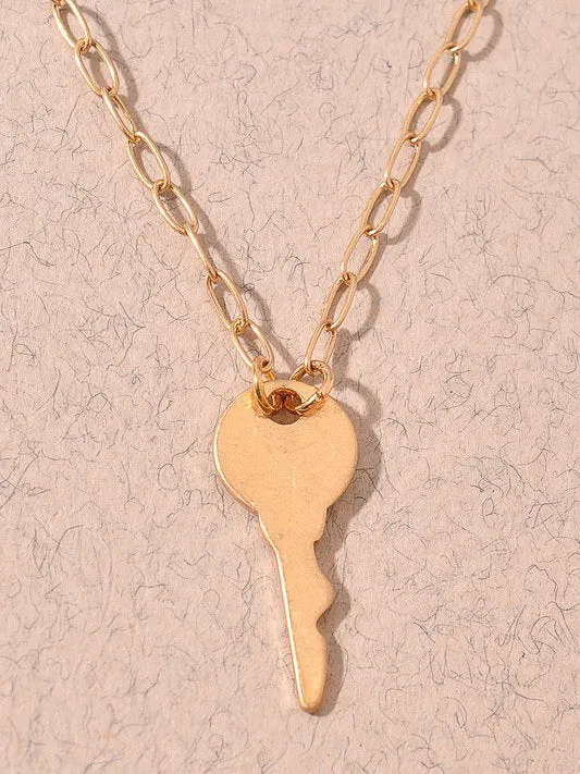 Lock   Key Necklace