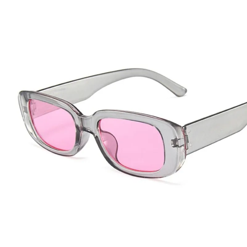 Luxury Brand Travel Small Rectangle Sun Glasses