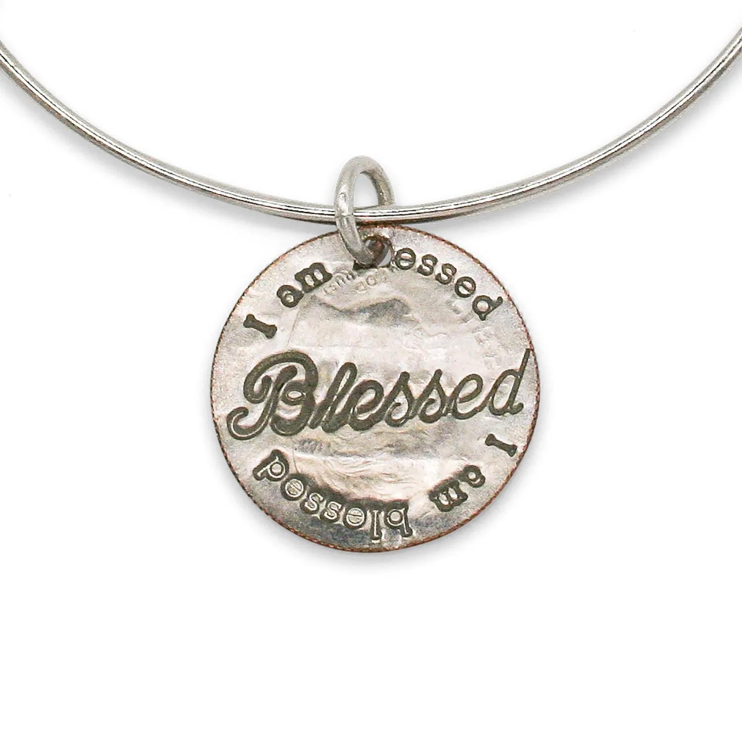 Mariamor Blessed Adjustable Bangle, Sterling Silver