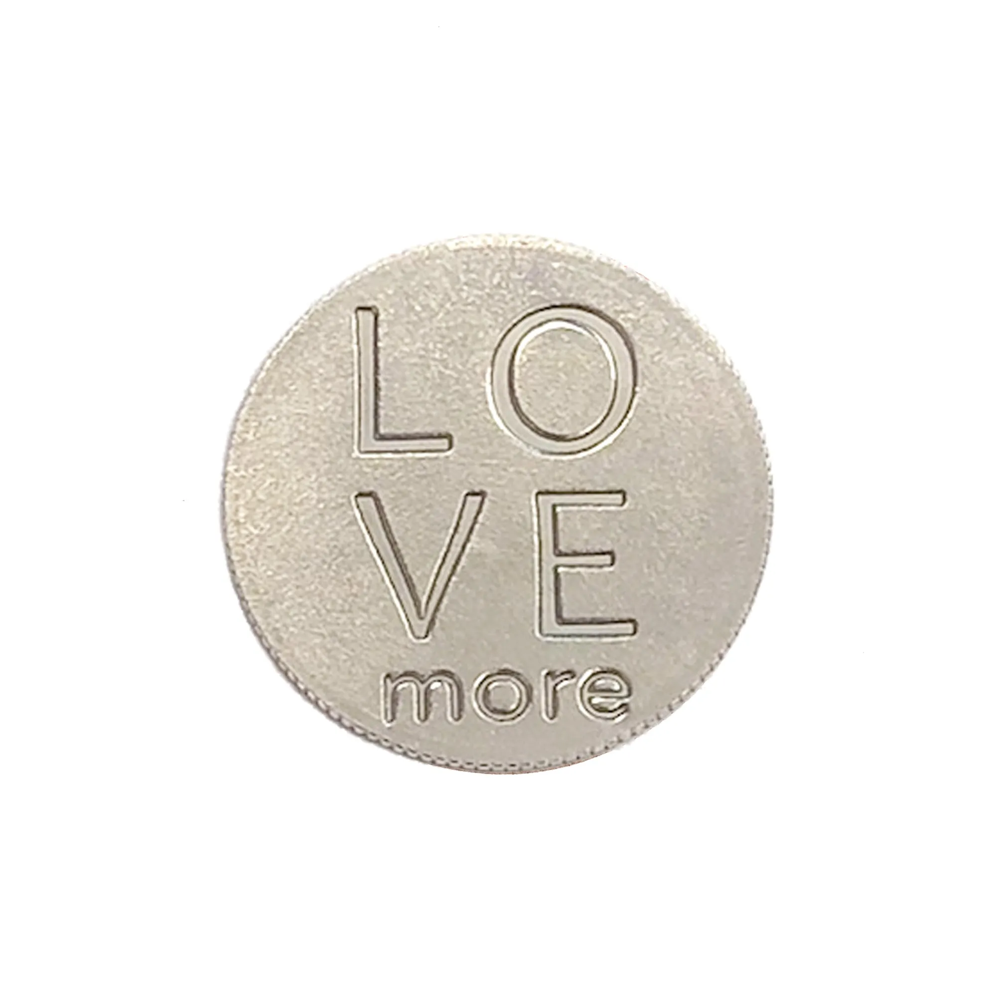 Mariamor Love More Quarter Necklace, Sterling Silver