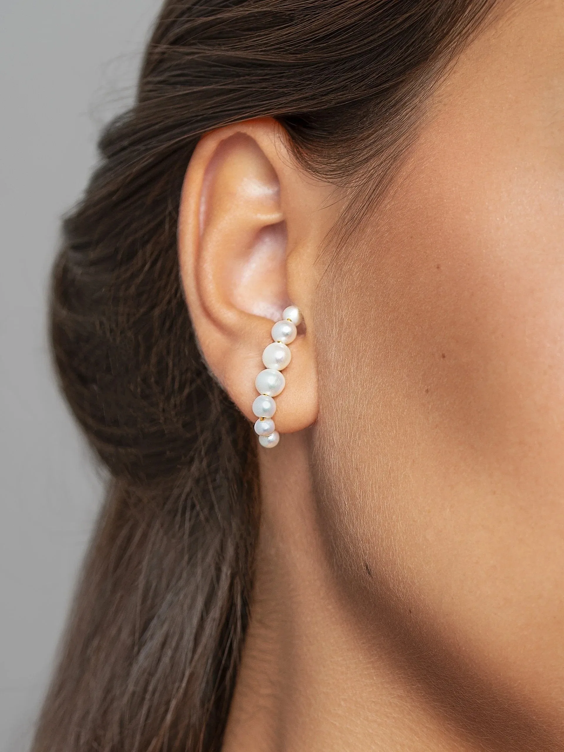 Martha Statement Pearl Ear Cuffs