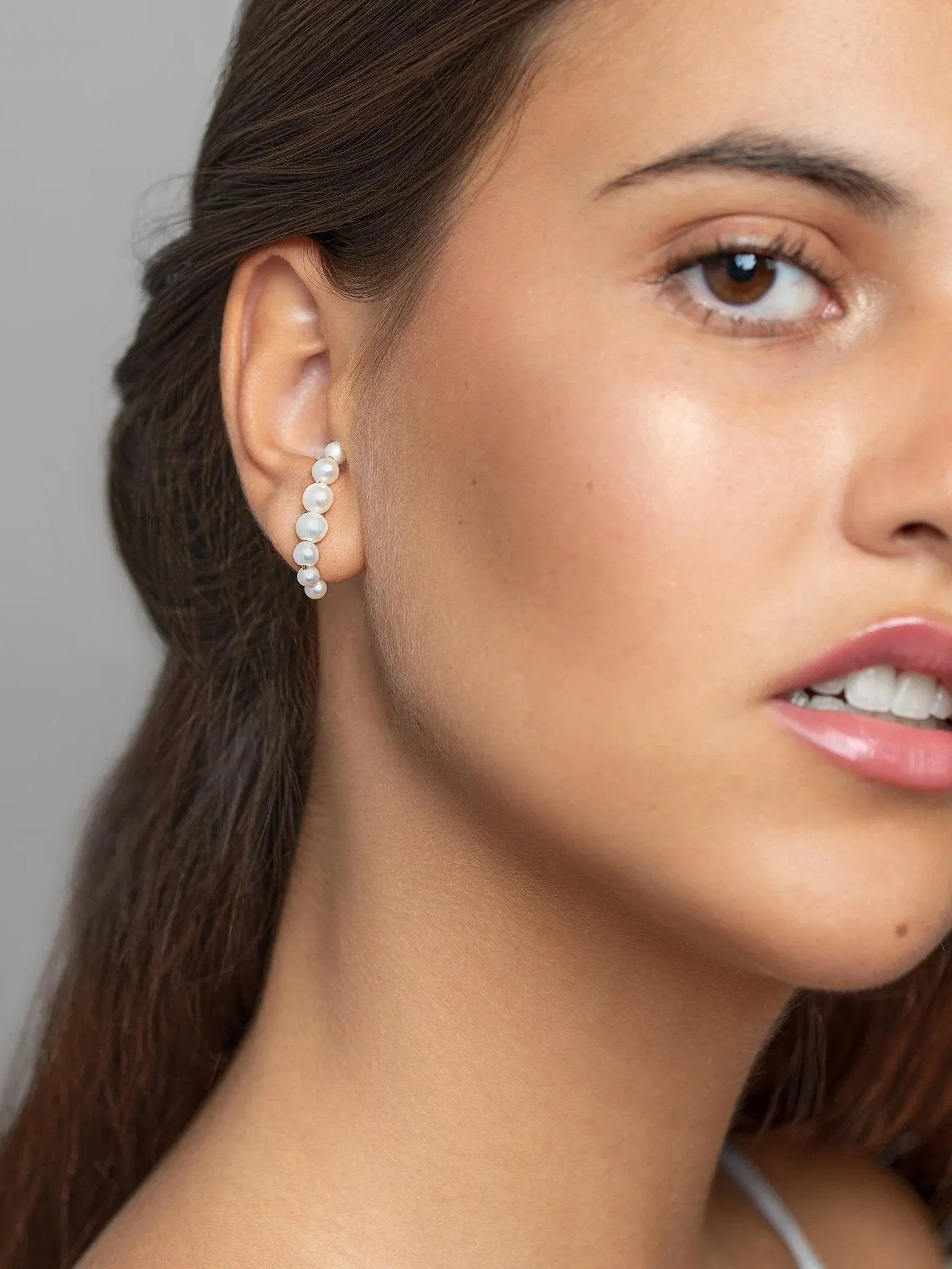 Martha Statement Pearl Ear Cuffs