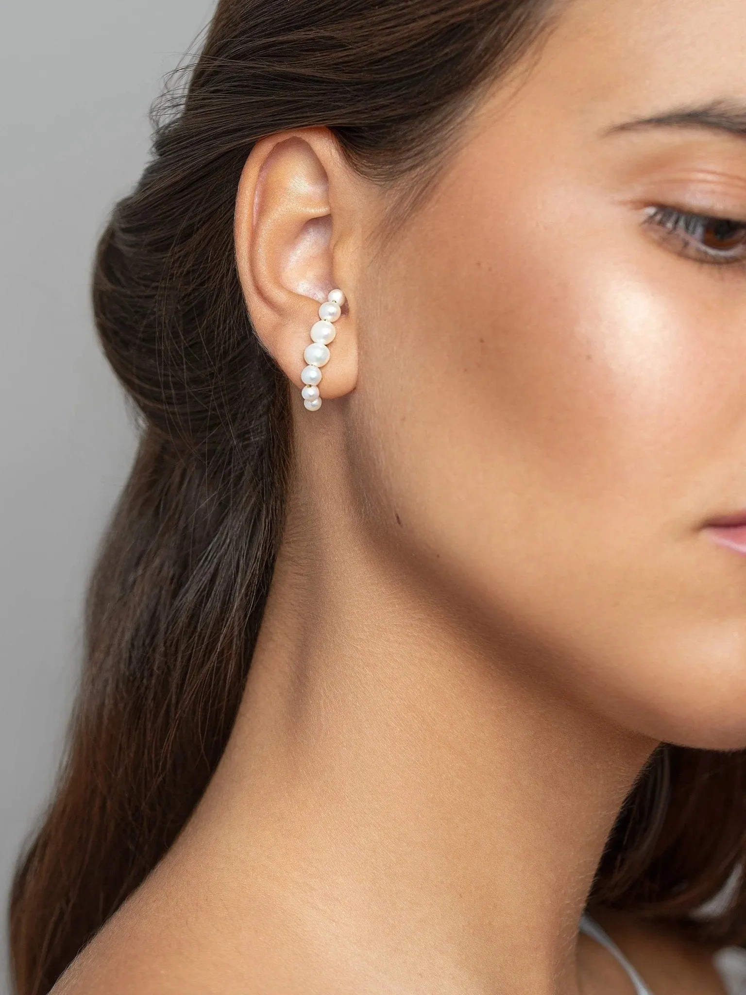 Martha Statement Pearl Ear Cuffs