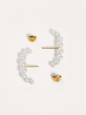 Martha Statement Pearl Ear Cuffs