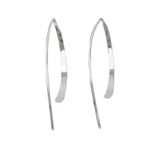 Medium Sterling Silver Wishbone Earrings