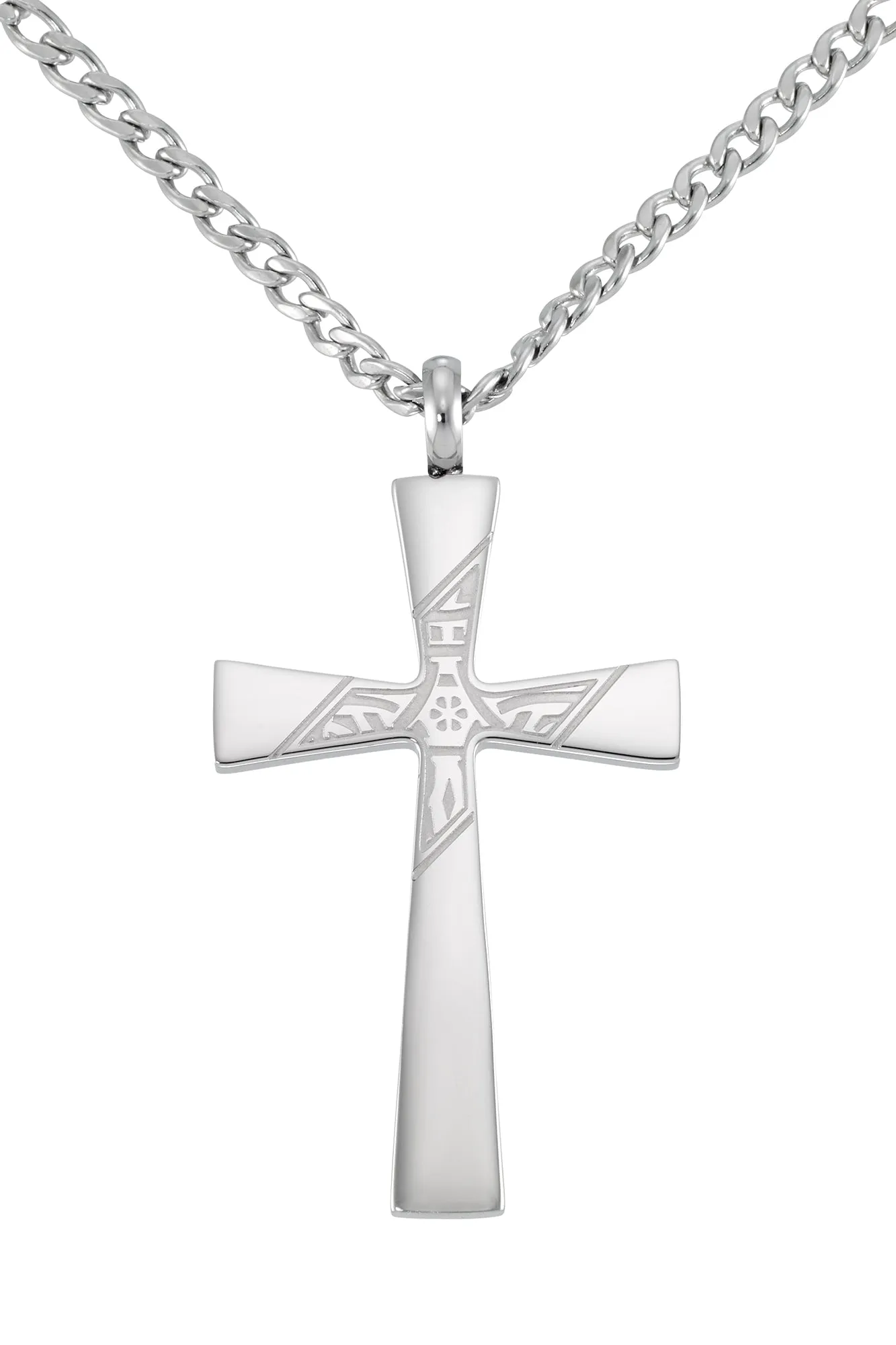 Men's Stainless Steel Cross Pendant