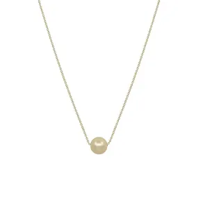 Metal Chain Pearl Pendant Necklace