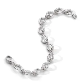 MONICA RICH KOSANN STERLING SILVER TWISTED INFINITY BRACELET