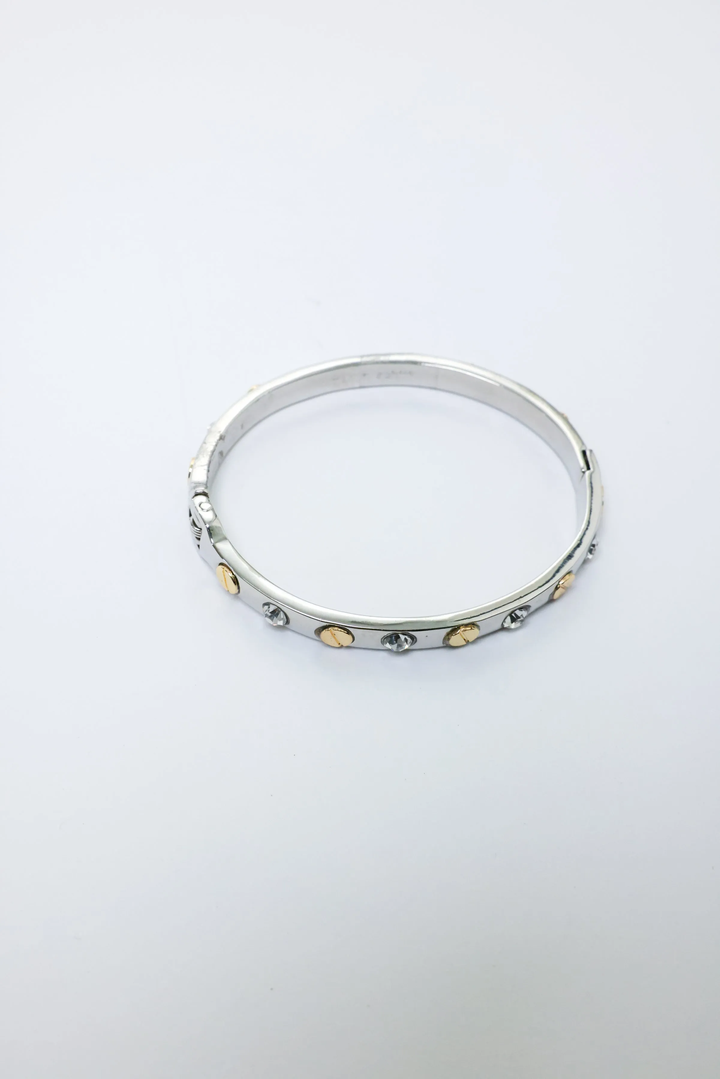 Nailhead Gemstone Bangle