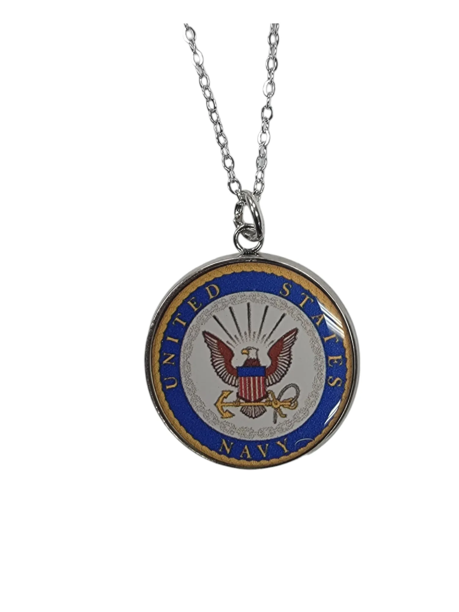 Navy Officially Licensed Pendant Necklace