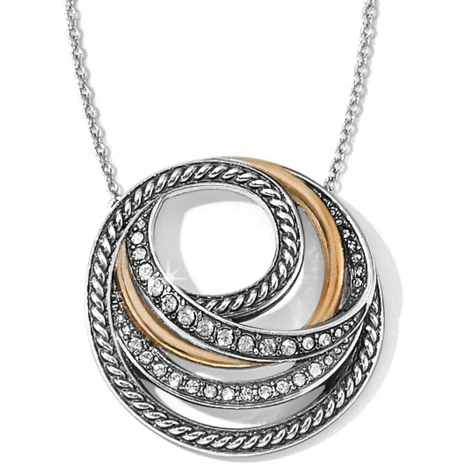 Neptune's Rings Two-Tone Short Necklace