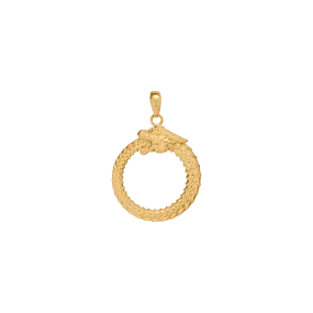 Ouroboros Pendant - Gold