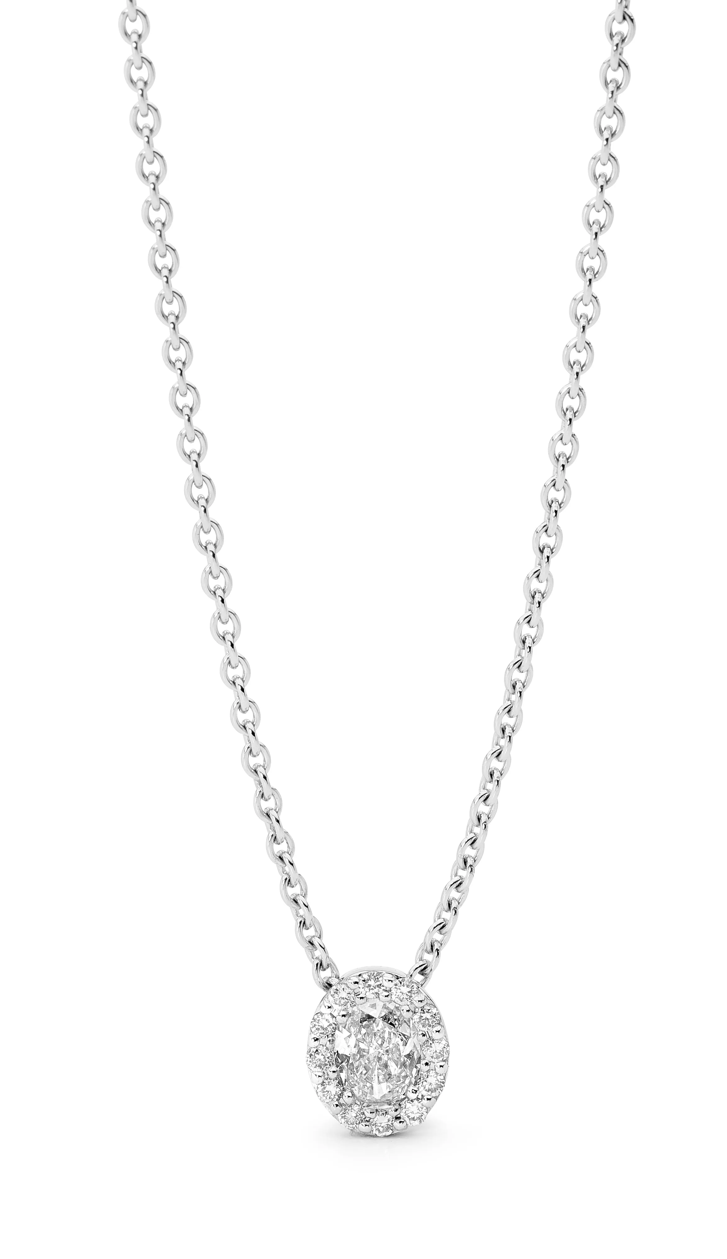 Oval Diamond Necklet