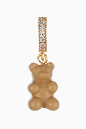 Pave Nostalgia Bear Pendant | Caramel