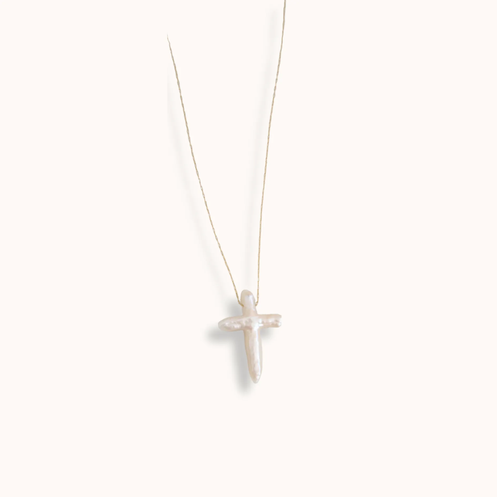 Pearl Cross Necklace