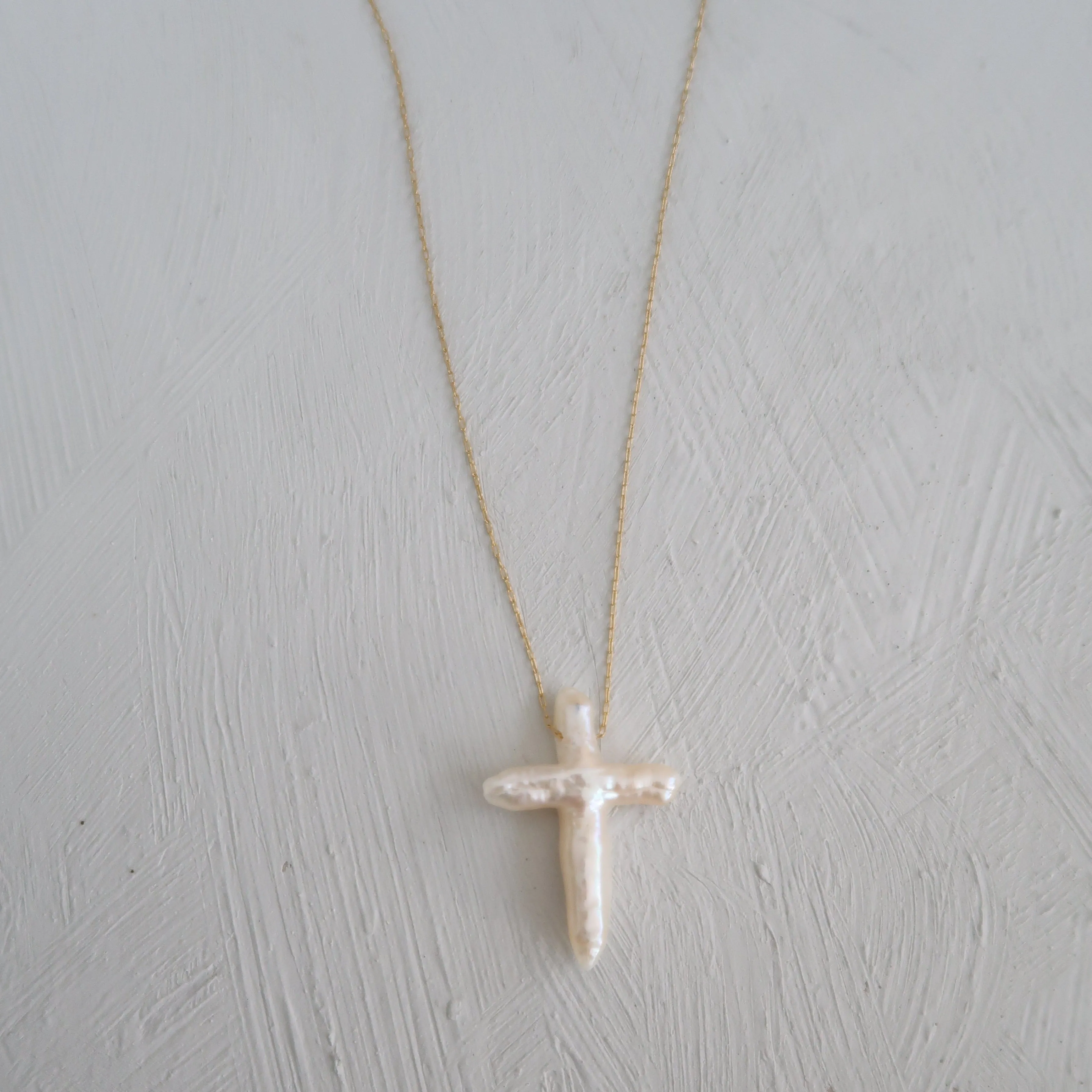 Pearl Cross Necklace