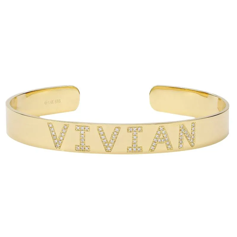 Personalized Diamond Bangle