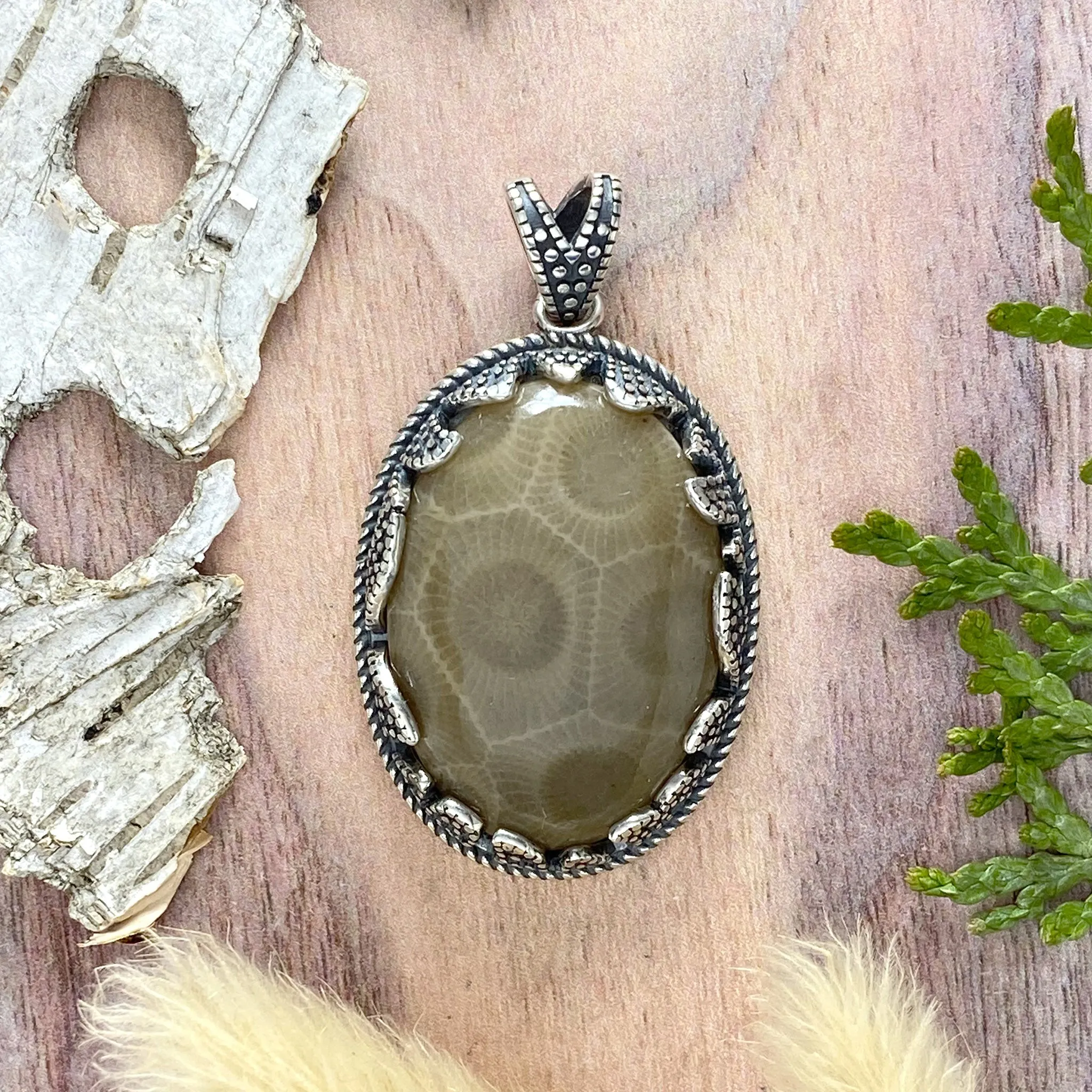 Petoskey Stone Pendant