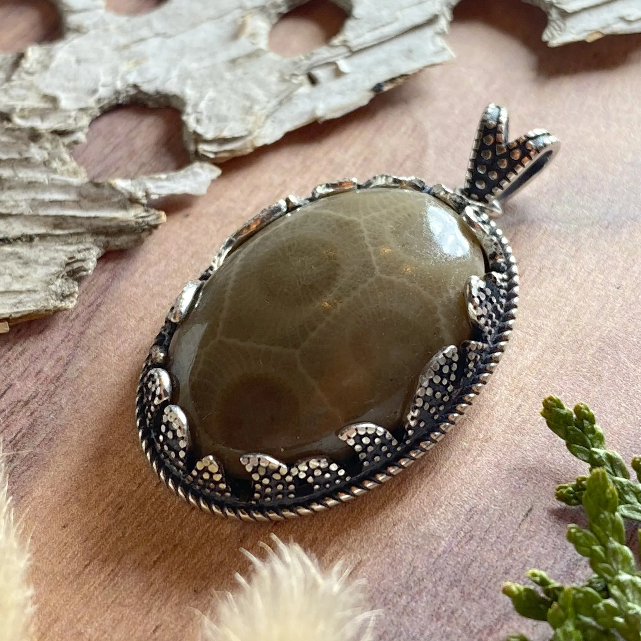 Petoskey Stone Pendant