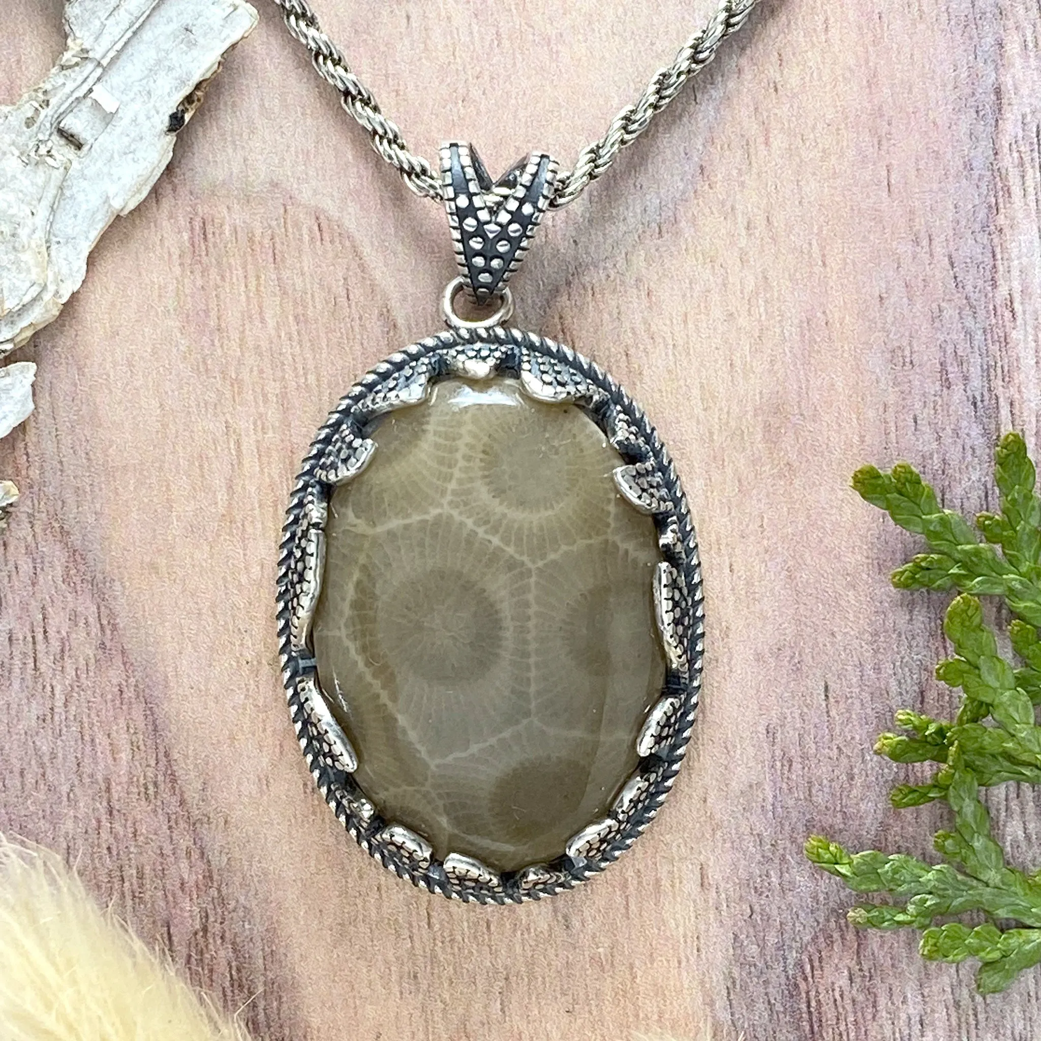 Petoskey Stone Pendant