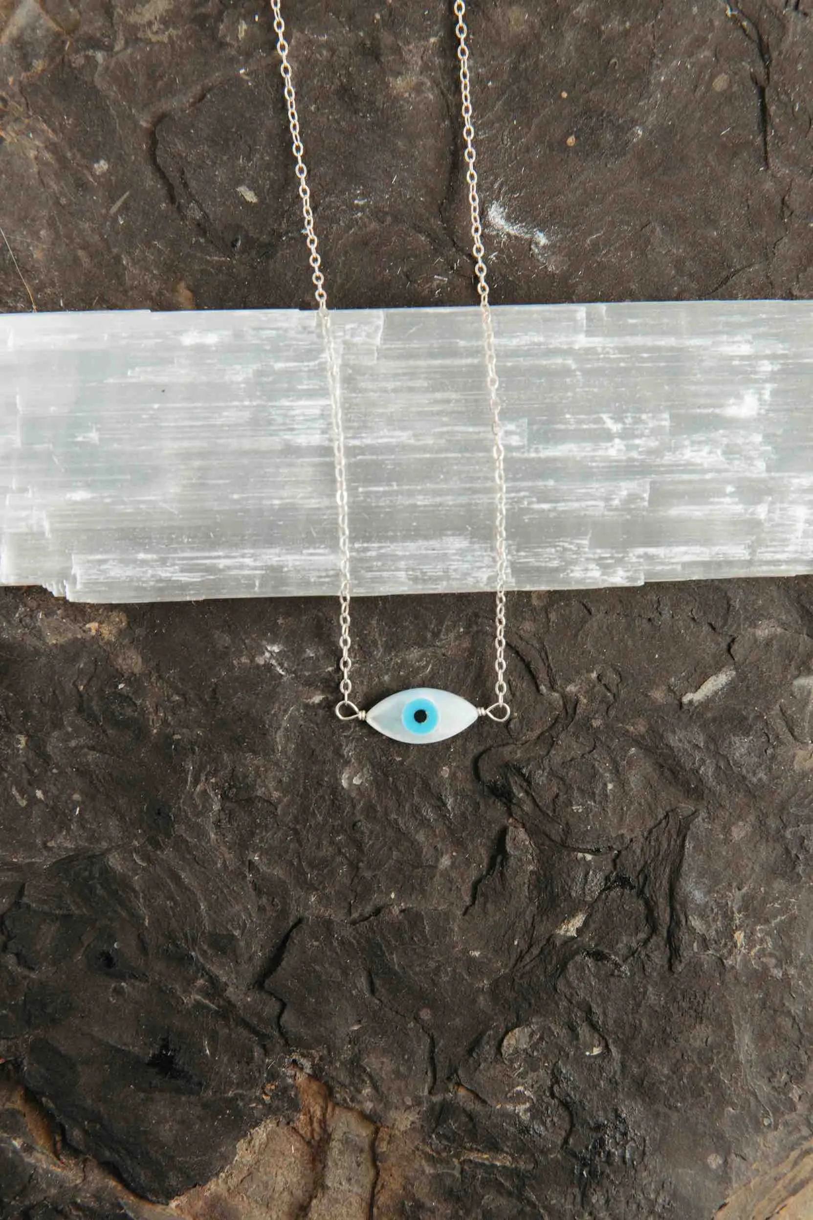 Protect Your Energy Evil Eye Gold Necklace