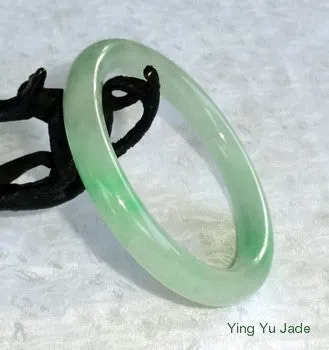 Qing Dynasty Vintage Estate Classic Round Old Mine Lao Pit Jadeite Jade Bangle Bracelet 56.5mm  (TI-1286)