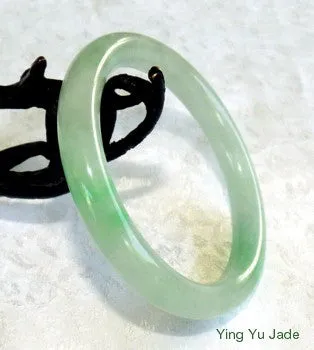 Qing Dynasty Vintage Estate Classic Round Old Mine Lao Pit Jadeite Jade Bangle Bracelet 56.5mm  (TI-1286)