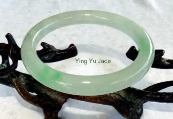 Qing Dynasty Vintage Estate Classic Round Old Mine Lao Pit Jadeite Jade Bangle Bracelet 56.5mm  (TI-1286)