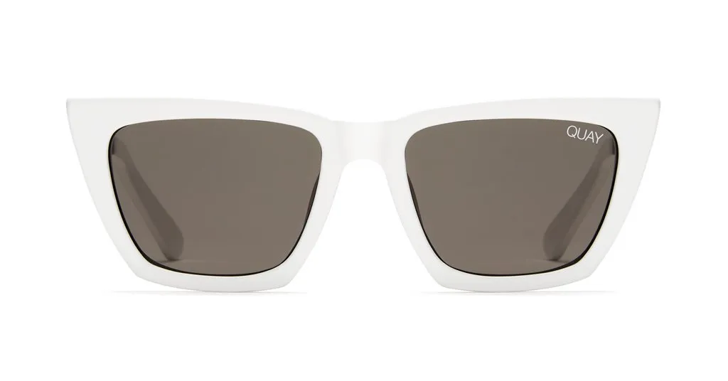 Quay x Desi Don't @ Me Sunglasses White