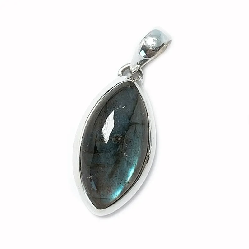 Rainbow Labradorite Diamond Bohemian Pendant