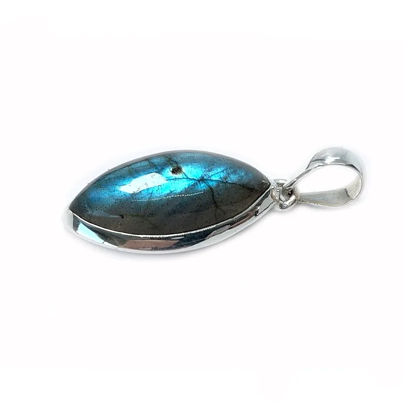 Rainbow Labradorite Diamond Bohemian Pendant