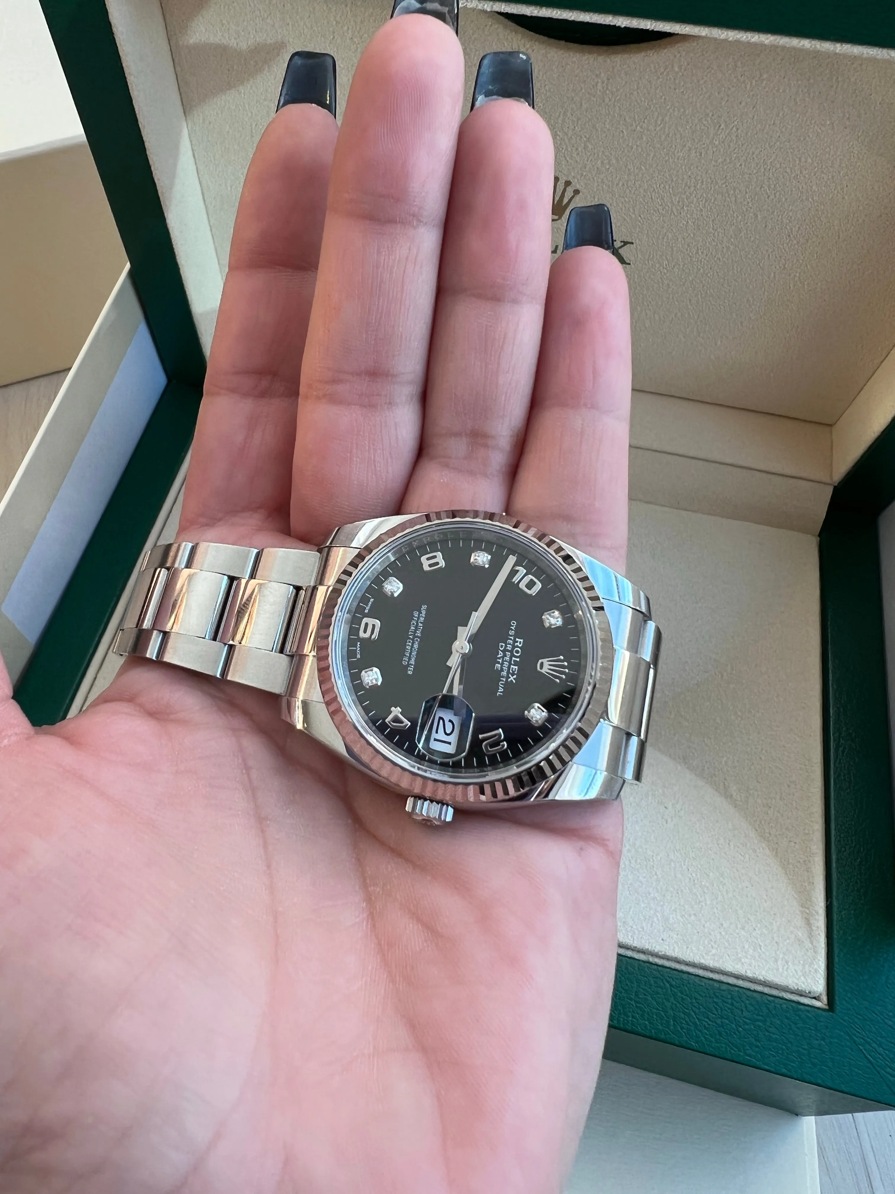 Rolex OP Datejust watch