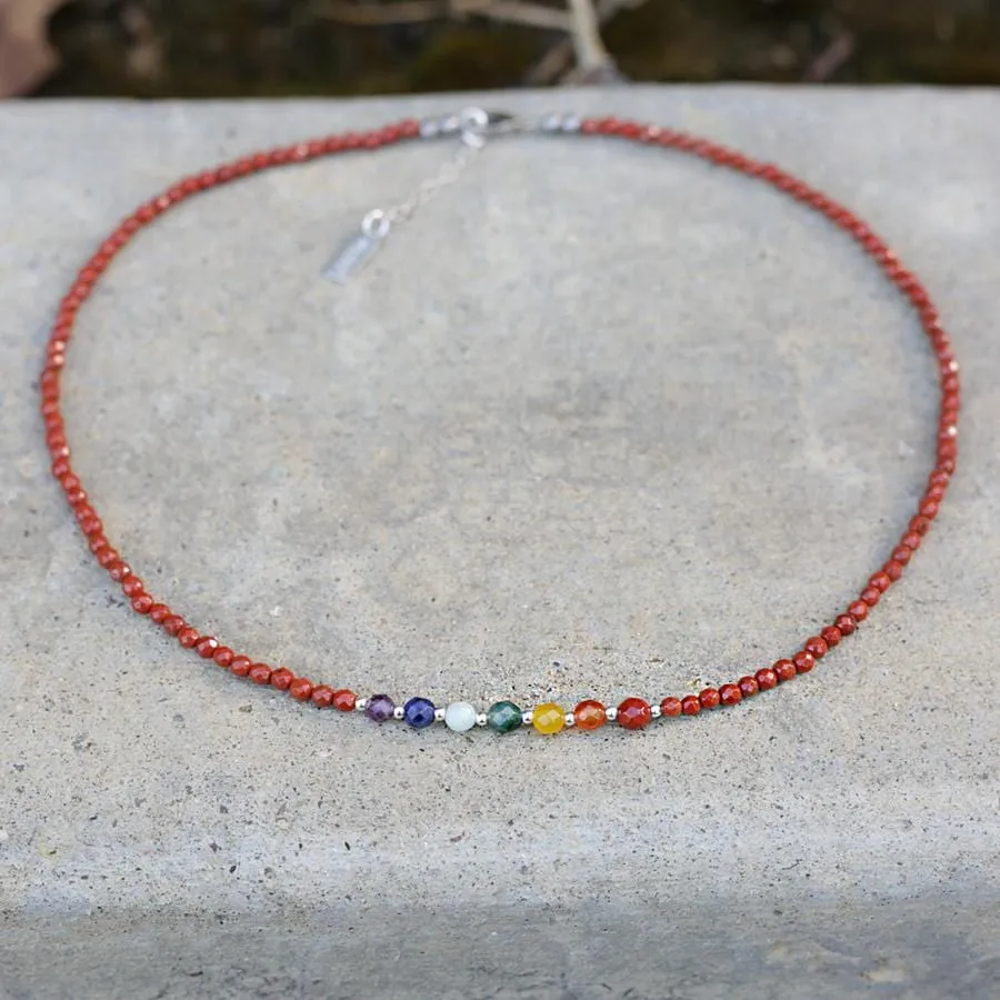 Root Chakra Gemstones Choker