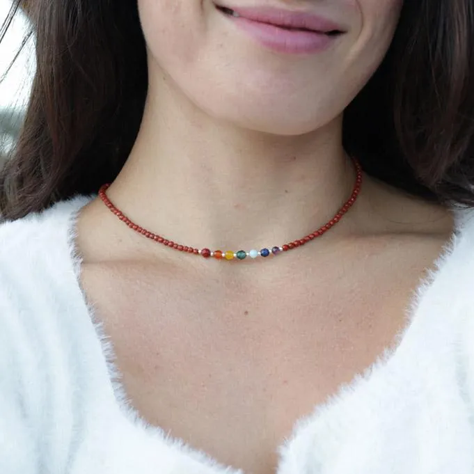 Root Chakra Gemstones Choker