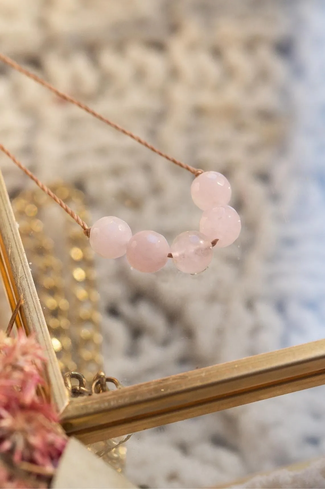 Rose Quartz Intention Necklace for Love