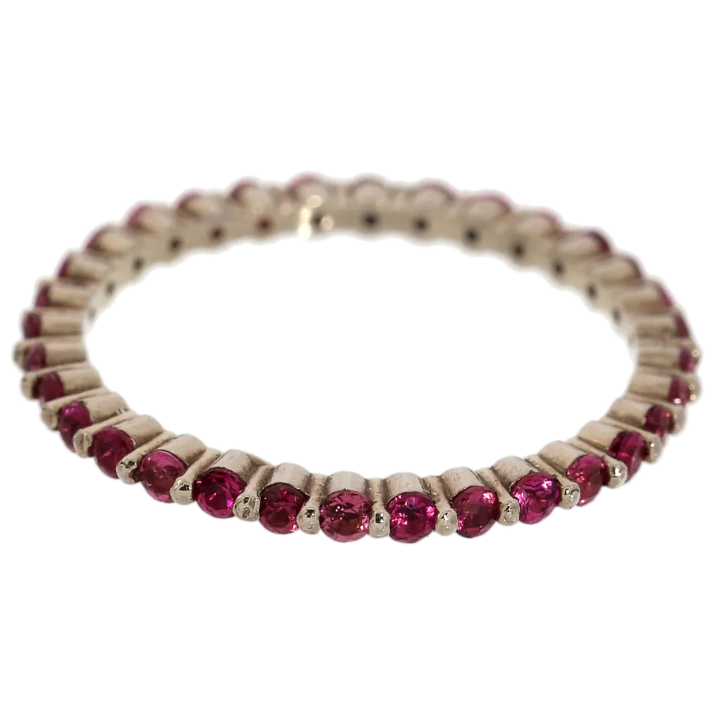 Rubellite Tourmaline Eternity Band