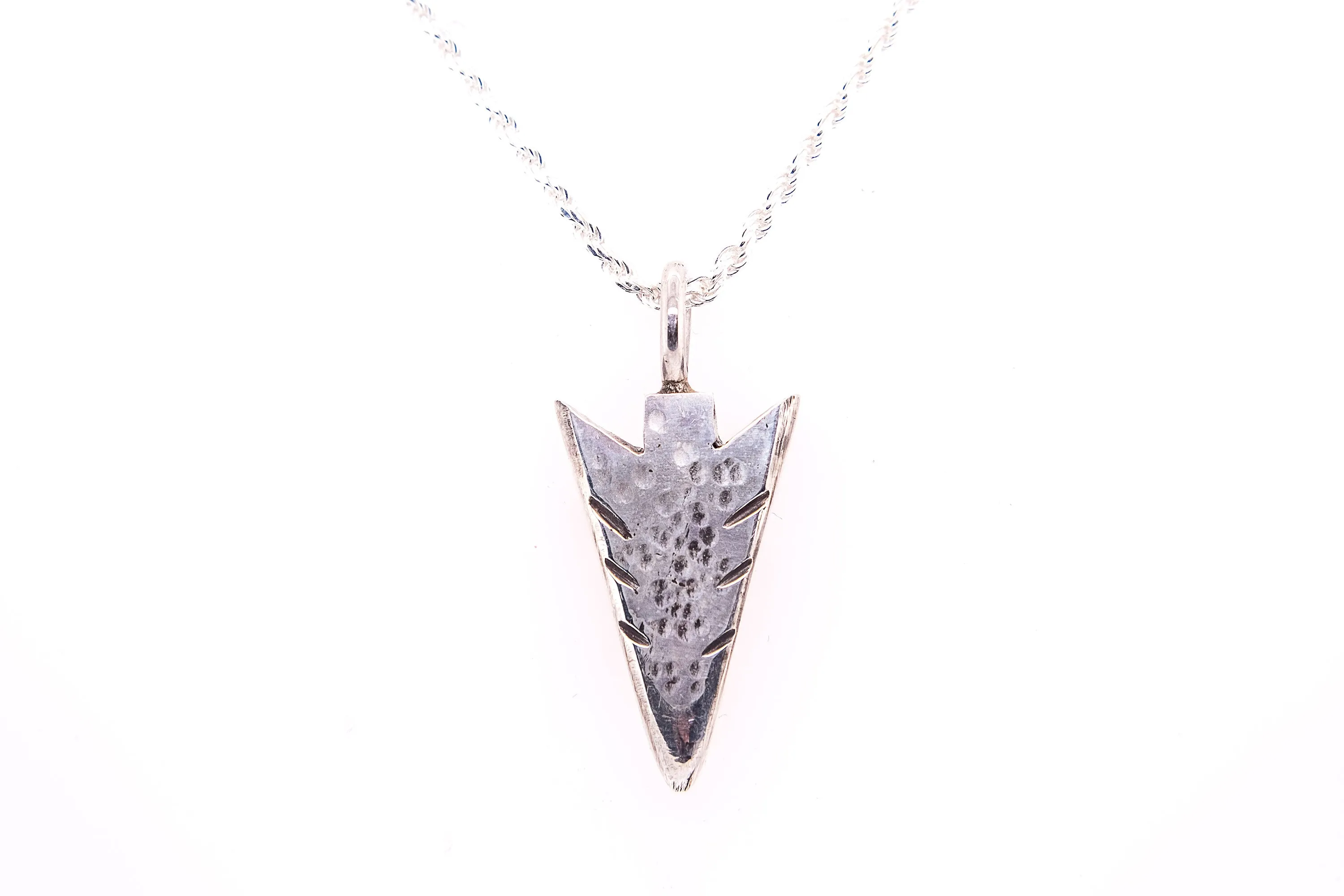 Silver Arrowhead Pendant by Gary Glandon