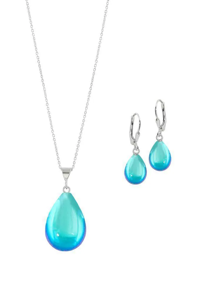 Small Drop Pendant & Drop Earrings Set