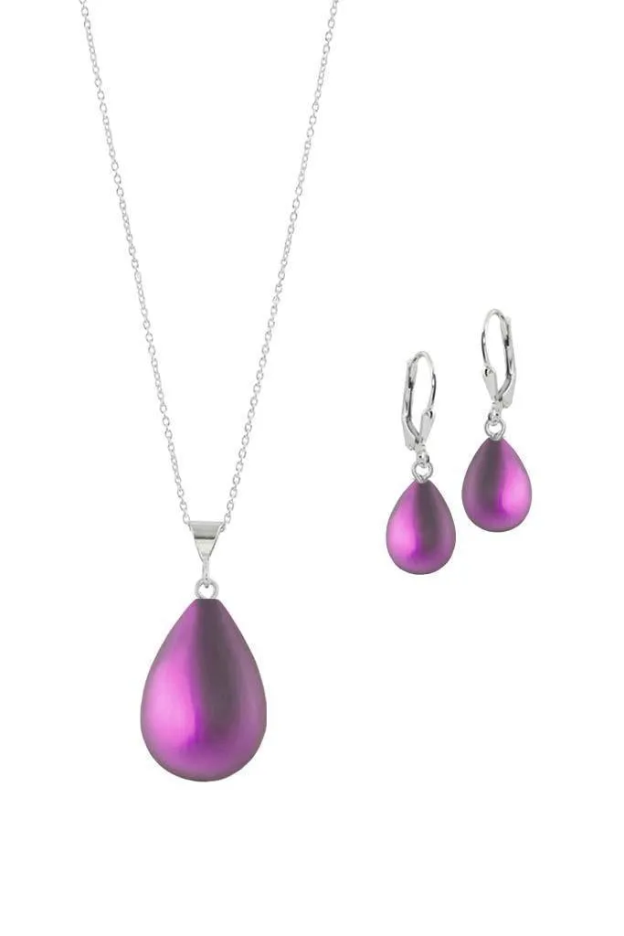 Small Drop Pendant & Drop Earrings Set