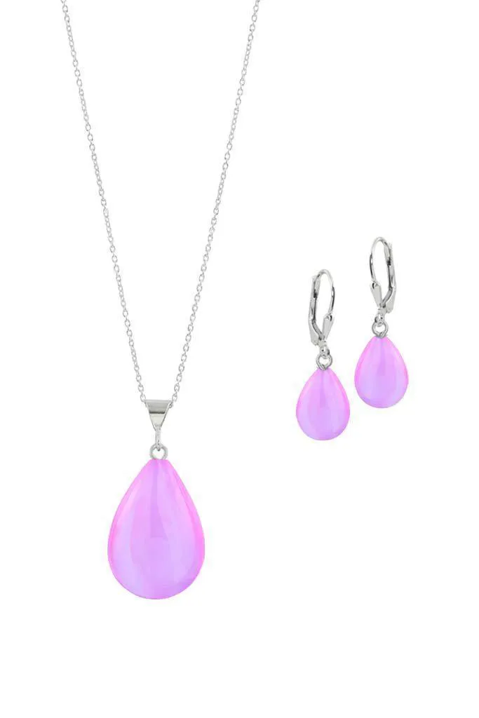 Small Drop Pendant & Drop Earrings Set