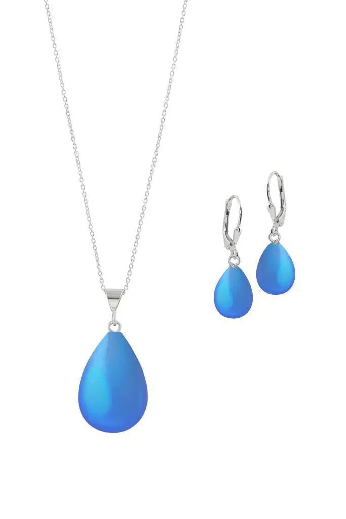 Small Drop Pendant & Drop Earrings Set